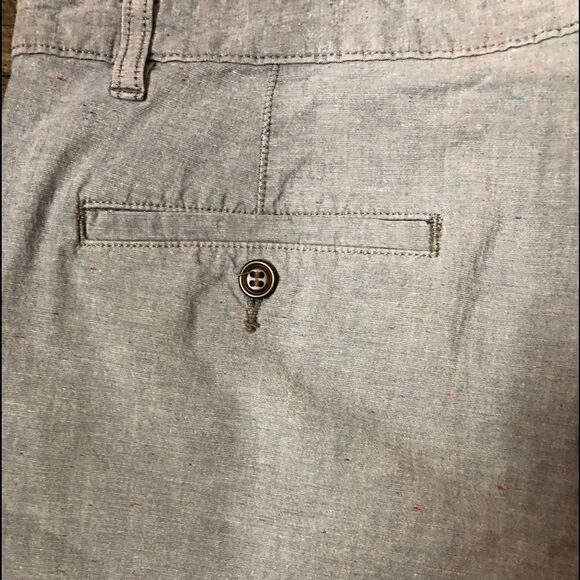 Dockers mens blue chambray flat front shorts chinos - Picture 6 of 8